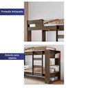 Ver imagem 4 de Beliche Solteiro Up Estante Decorativa Escada Lateral