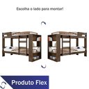 Ver imagem 5 de Beliche Solteiro Up Estante Decorativa Escada Lateral