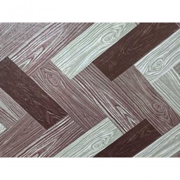 Passadeira em Manta Vinilico Similar Laminado por Metro Mosaico Marrom - 3
