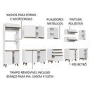 Ver imagem 5 de Armário de Cozinha Completa 355cm Branco Reims da Sabrina Madesa