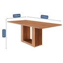 Ver imagem 3 de Mesa de Jantar Retangular Ariela 210x100 Cinamomo com Tampo em Mdf - Cimol Móveis Cinamomo