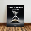 Ver imagem 4 de Kit 3 Quadro Decorativo Dinheiro Money Riqueza Tempo Quarto Qualidade Premium Moderno 28x20cm