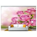 Ver imagem 1 de Papel De Parede Flores Rosas Romântico 3D Nfl213