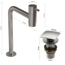 Ver imagem 4 de Kit da Cuba Dalla Preta com Torneira Inox e Valvula Click