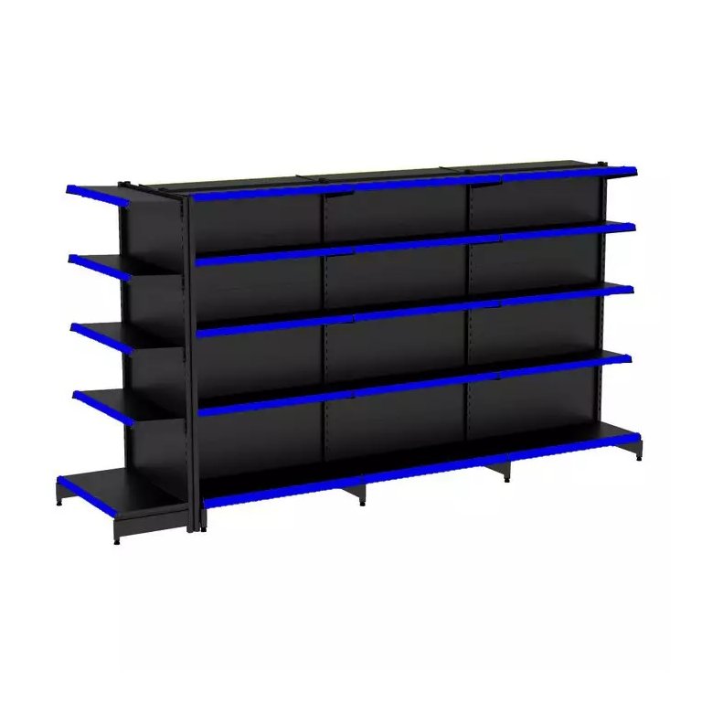Gondola Centro 170 Fit Ate 3 Metros 1 Ponta Preto 35b Pe Azul