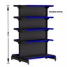 Gondola Centro 170 Fit Ate 3 Metros 1 Ponta Preto 35b Pe Azul - 2