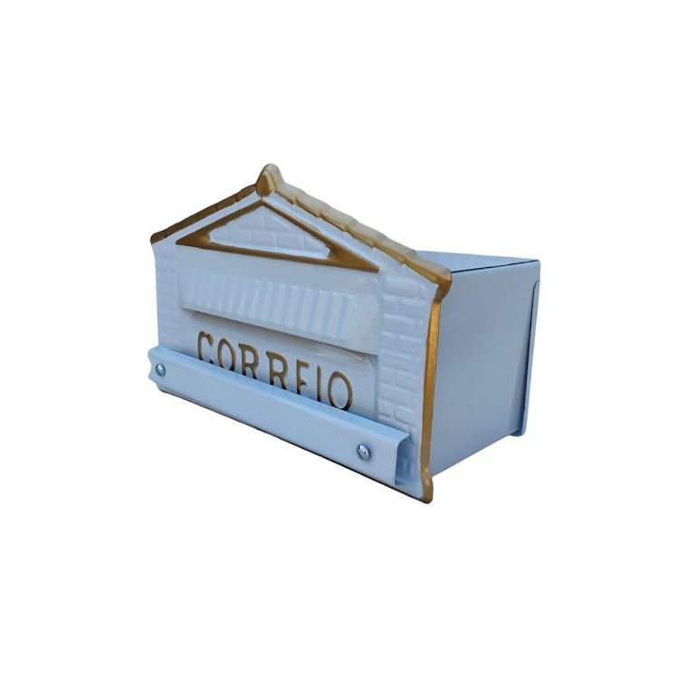 Ver imagem 1 de Caixa de Correio Cartas para Grade Detrás Branca 15x23x11cm
