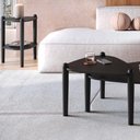 Ver imagem 2 de Kit Mesa de Centro e Lateral Organica Pes Madeira Nero Preto Artesano Nero Preto