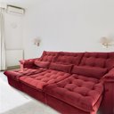 Ver imagem 2 de Sofá Retrátil e Reclinável Articulado Ipanema - 2,20m de Largura e Abertura Grande em Veludo Premium