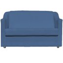 Ver imagem 3 de Kit Namoradeira + 4 Poltronas Decorativas para Sala Mila Suede Cores Pé de Plastico Cromado