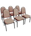 Ver imagem 1 de Kit com 6 Cadeiras para Auditórios Linha Hotel Bege
