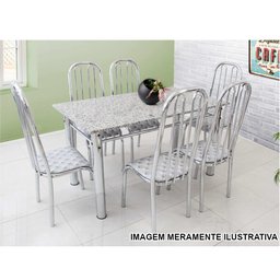Pés De Mesa Base Para Mesa De Jantar Cromada 1,50 Casa Cozinha Ql Cromado - 6