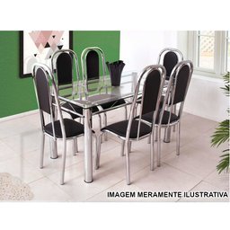 Pés De Mesa Base Para Mesa De Jantar Cromada 1,50 Casa Cozinha Ql Cromado - 7