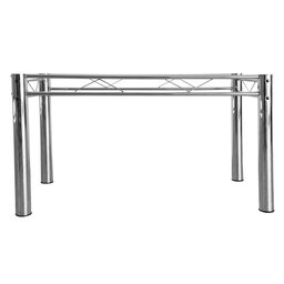 Pés De Mesa Base Para Mesa De Jantar Cromada 1,50 Casa Cozinha Ql Cromado - 3