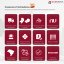 Ver imagem 3 de Fechadura de Porta Pado 701 Roseta Quadrada 55mm Externa - Cromado Acetinado