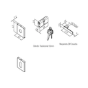 Ver imagem 6 de Fechadura de Porta Pado 701 Roseta Quadrada 55mm Externa - Cromado Acetinado