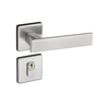 Fechadura de Porta Pado 701 Roseta Quadrada 55mm Externa - Cromado Acetinado - 4
