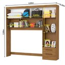 Ver imagem 7 de Guarda Roupa Modulado Sevilha com Cama Casal Carioca Móveis Cinamomo