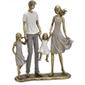 Escultura Família Decorativa Casal com Duas Meninas - 1