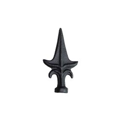 Ponteira Ponta de Lança Ferro N14 Grade Portão Muro 12x06cm - 1 Ponteira Ponta de Lança Ferro N14 Grade Portão Muro 12x06cm - 1