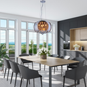 Ver imagem 4 de Lustre Pendente Valencia Moderno Cristal Bacia 40cm Bivolt G9 Sala de Jantar, Quarto.:âmbar/110v /22