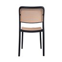 Ver imagem 3 de Cadeira Maya Telinha Cozinha Empilhável Jantar Preto
