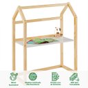 Ver imagem 7 de Mesinha Infantil Escrivaninha Desenho Madeira Montessori Regulável Tina Natural Branco Idimex