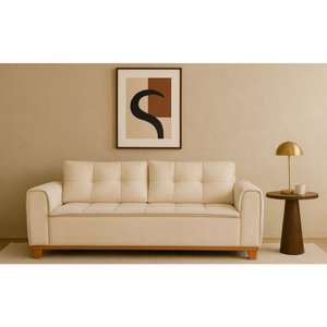 Sofá Living Fixo Luxo Rafaela Slim Vários Tecidos:2,10