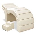 Ver imagem 2 de Maca Luxo Reclinável para Estética Facial Extensão Cílios  Bege Bz Home Decor