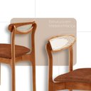 Ver imagem 3 de Sala de Jantar Mesa Flora 240cm Tampo Laminado Barril e 8 Cadeiras Noronha Premium Moderna Mobília