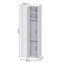 Ver imagem 5 de Guarda-Roupa Modulado Infantil com LED 3 Peças 4 Portas Wave Casatema MadeiraOriginals Branco/Marrom