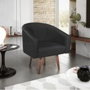 Ver imagem 2 de Kit 02 Poltronas Decorativas Sala de Estar Recepção Luiza Pés Palito Suede - Doce Sonho Móveis KIT 2