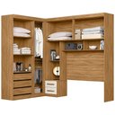 Ver imagem 7 de Guarda Roupa Modulado 7 Portas 3 Gavetas Freijó / Off White Veneza - Moval
