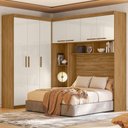 Ver imagem 1 de Guarda Roupa Modulado 7 Portas 3 Gavetas Freijó / Off White Veneza - Moval