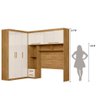 Guarda Roupa Modulado 7 Portas 3 Gavetas Freijó / Off White Veneza - Moval - 3