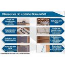 Ver imagem 2 de Módulo Cozinha Mgm Eloise 5 Peças C5p109 Cinamomo/platina-mgm