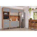 Ver imagem 1 de Módulo Cozinha Mgm Eloise 5 Peças C5p109 Cinamomo/platina-mgm