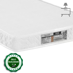 Colchão Solteiro Infantil de Espuma D20 188x88x12 Branco - 3