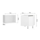 Ver imagem 4 de Lavanderia Suprema 2 Peças Branco Polar Branco Polar