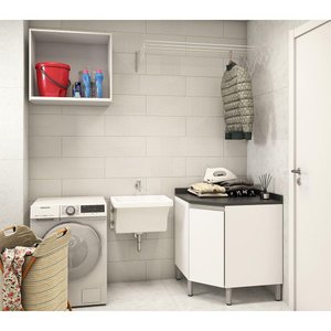 Lavanderia Suprema 2 Peças Branco Polar Branco Polar