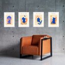 Ver imagem 2 de Kit 4 Quadros Decorativos Artes Zen Matisse 45x34cm:moldura Preta
