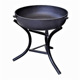Lareira Braseiro de Ferro Suporte Aço Jardim Externa Interno - 1
