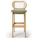 Ver imagem 6 de Kit 02 Banquetas Altas Para Cozinha Bancada Sala Tela Betta Fixa L02 Bouclê Oliva - Lyam Lyam Decor