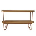 Ver imagem 3 de Aparador Requinte Pés de Aço Tubular 160 cm Canela/Cobre