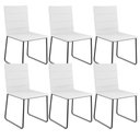 Ver imagem 1 de Kit 06 Cadeiras Decorativa Estofada para Sala de Jantar Preto Maya L02 Facto Branco - Lyam Decor