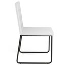 Ver mais imagens de Kit 06 Cadeiras Decorativa Estofada para Sala de Jantar Preto Maya L02 Facto Branco - Lyam Decor