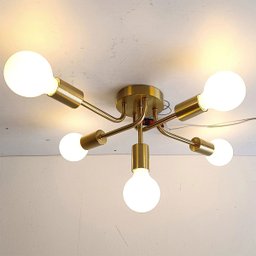 Lustre Sputnik Luminaria 5 Lampadas E27 Moderno Iluminaçao Casa Quarto Sala Ambiente Decoraçao Comer - 14