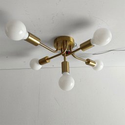 Lustre Sputnik Luminaria 5 Lampadas E27 Moderno Iluminaçao Casa Quarto Sala Ambiente Decoraçao Comer - 13