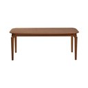 Ver imagem 2 de Mesa Denver 160 Laminada com Pes Madeira Macica para Sala de Jantar Design Luxo Moderna - Imbuia