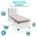 Ver imagem 3 de Kit Cama Box Bau + Cabeceira + Colchão Solteiro D20 - D20 - Inducol